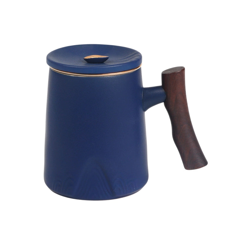 Mugs with Infuser and Lid - 12 fl.oz. Blue