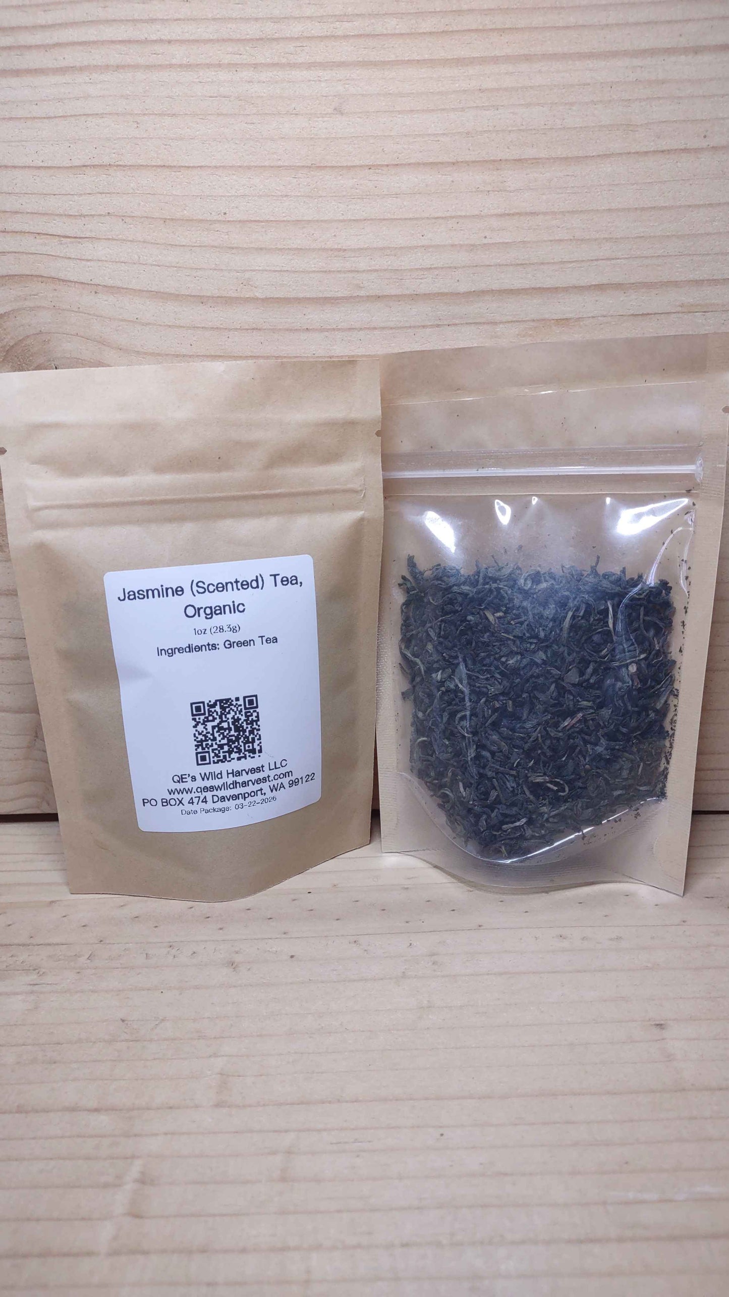Jasmine (Scented) Tea, Organic 1oz
