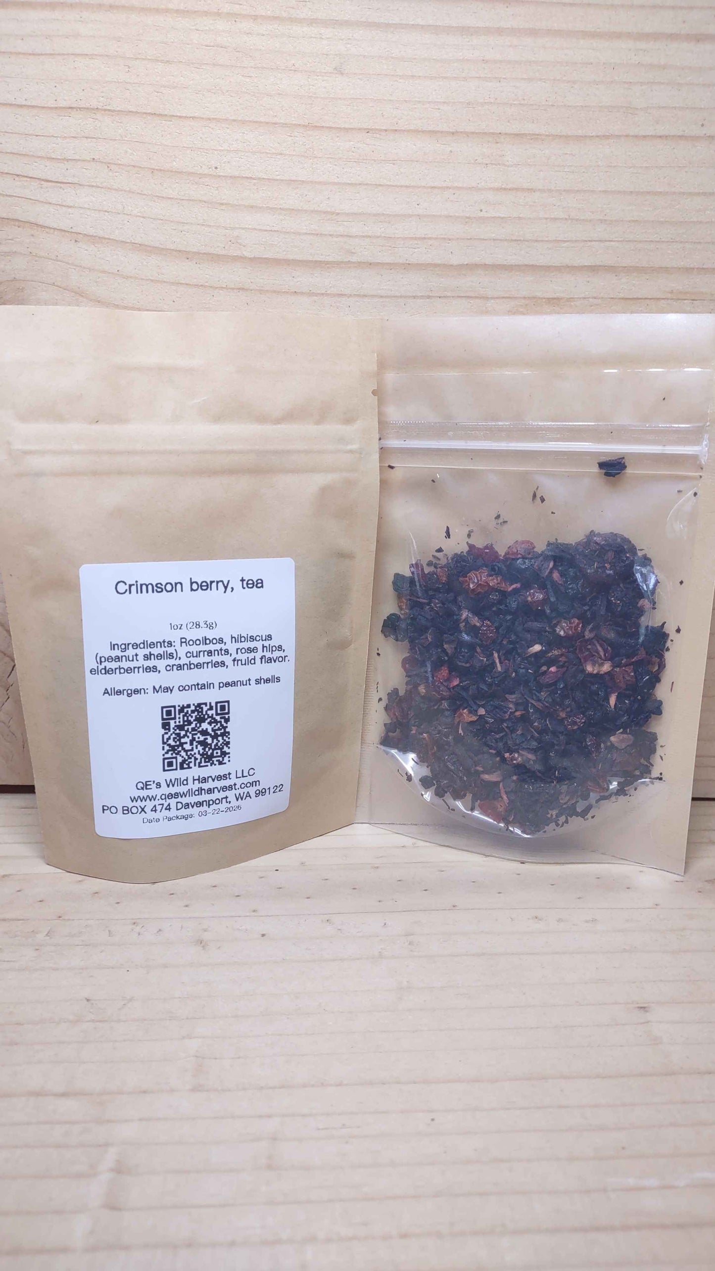 Crimson berry, tea