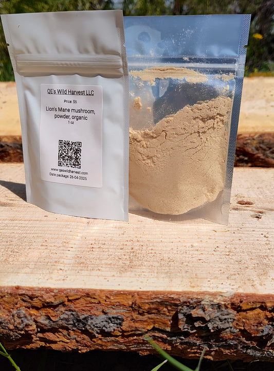 Lion's Mane mushroom, powder organic 1oz